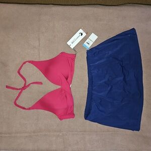 Bikini top with skirtini bottom size 12